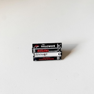 Horror movie enamel pin