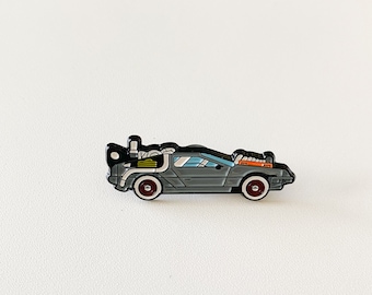 Back to the future enamel pin
