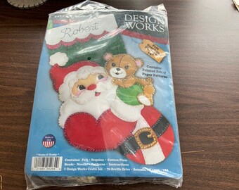 Felt Applique Christmas Stocking Kit