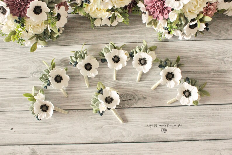 Dusty rose wedding bouquet Succulent bouquet Dahlia bouquet Bouquet package