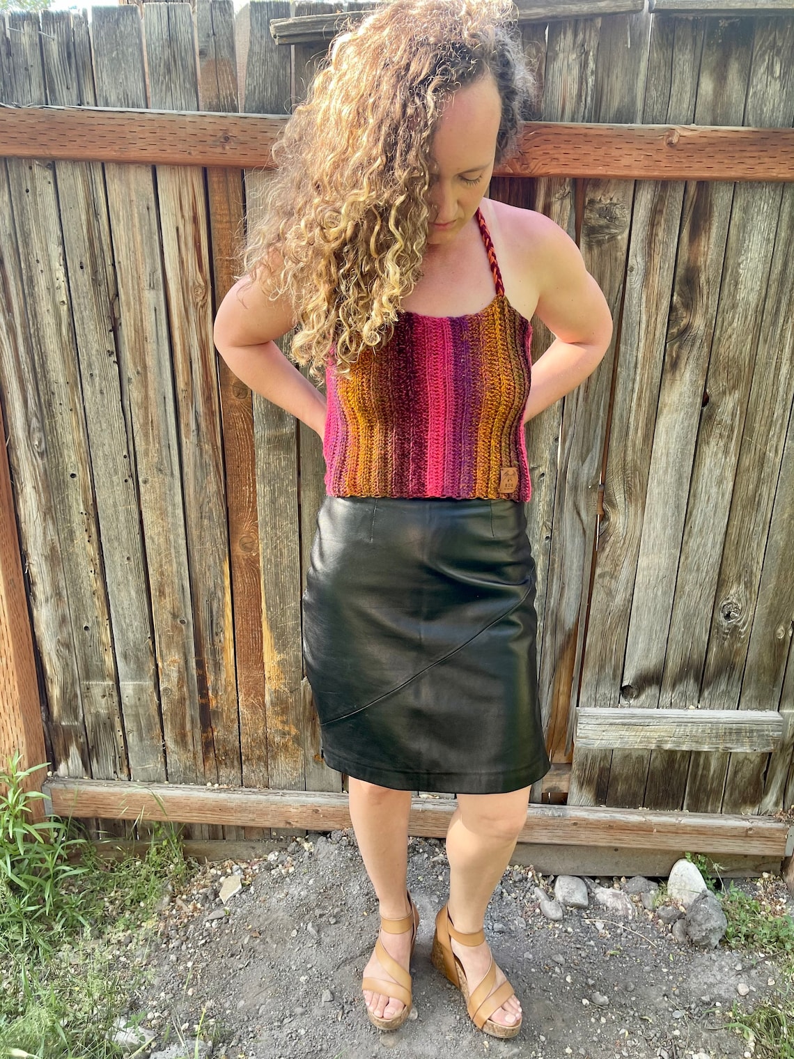 Vintage Leather Skirt 80s Leather Mini Skirt Black Leather Etsy