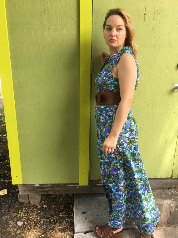 Vintage floral dress • Vintage Maxi Dress• 70s Fl… - image 2