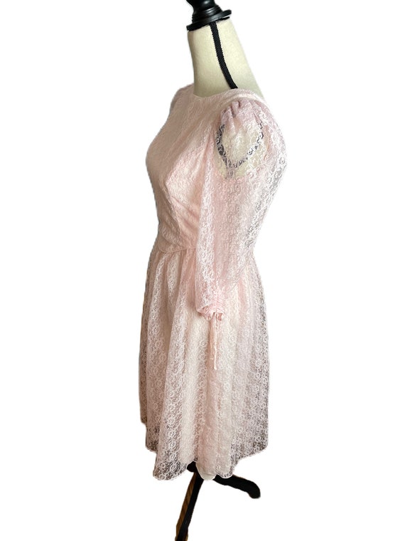 Vintage 1970s Candi Jones California Lace Dress •… - image 8