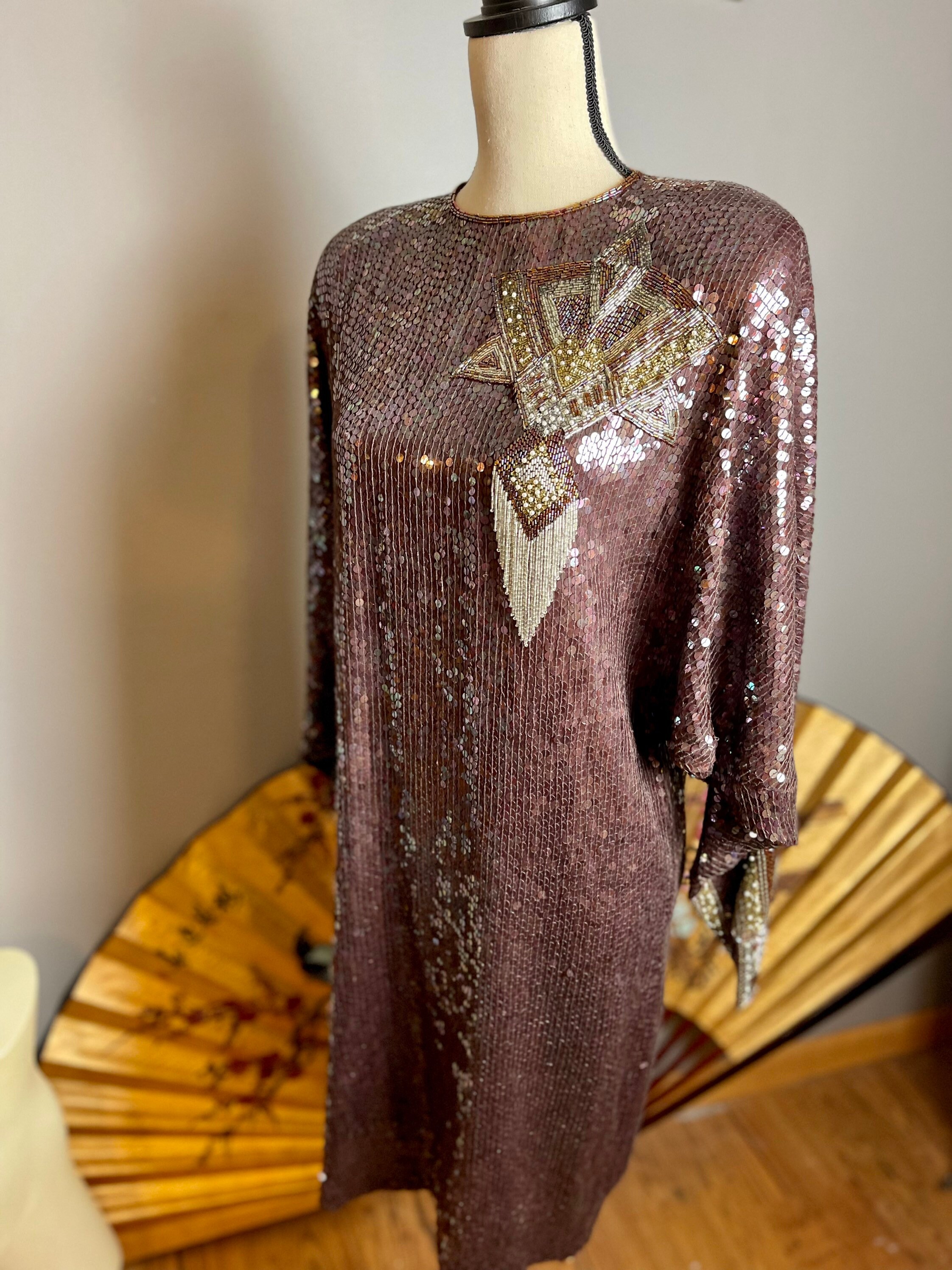 brown dress for summer L'AGENCE Rosette Maxi Dress In Cardamom/Ecru Polka Dot