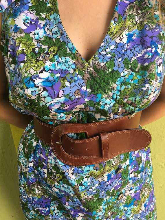 Vintage floral dress • Vintage Maxi Dress• 70s Fl… - image 4