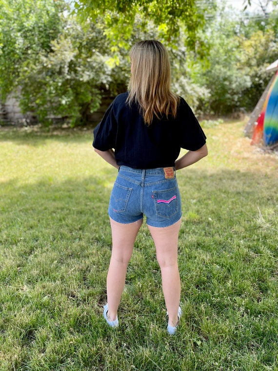 Vintage Levi 501 Shorts • Levi Cut Offs • Vintage… - image 10