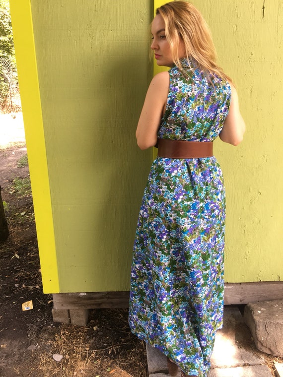 Vintage floral dress • Vintage Maxi Dress• 70s Fl… - image 5