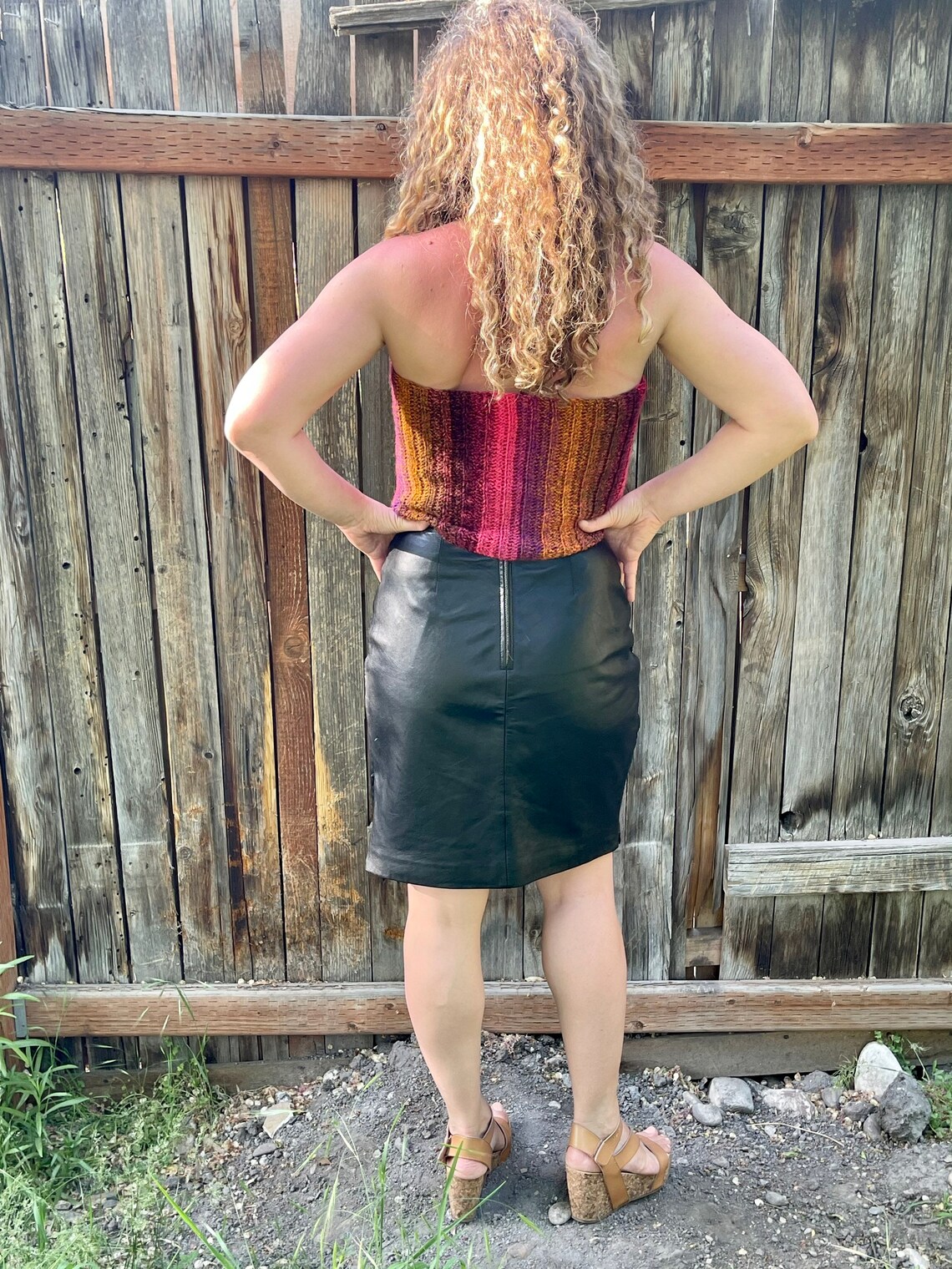 Vintage Leather Skirt 80s Leather Mini Skirt Black Leather Etsy