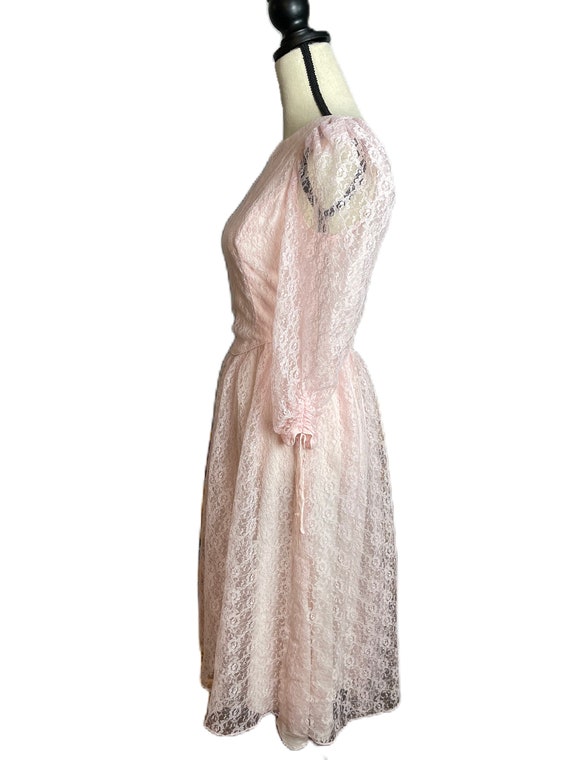 Vintage 1970s Candi Jones California Lace Dress •… - image 2