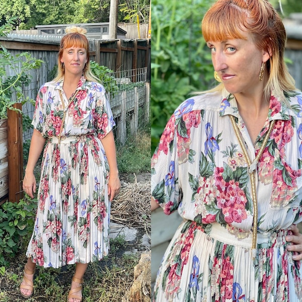 Vintage Floral Dress - Etsy