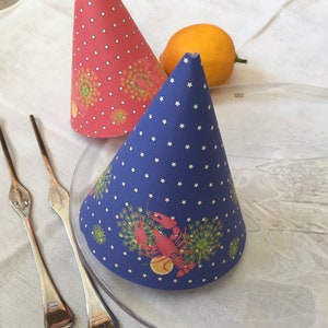 Crayfish Party Theme - Party Hat - 2 sizes - Printable PDF