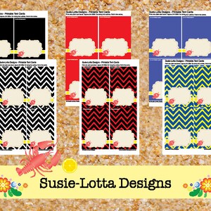 Crayfish Kräftskiva Party - Card Tents Printable PDF