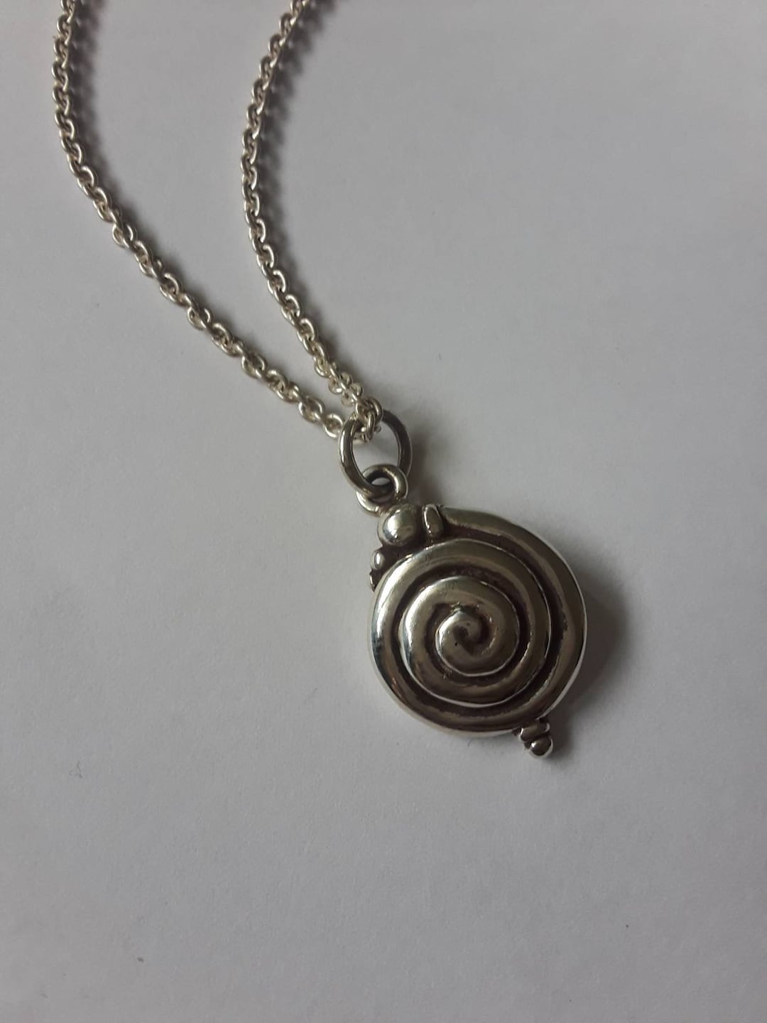 Macy's Diamond Swirl Pendant Necklace (1/2 Ct. T.w.) In Sterling Silver - Foto 6