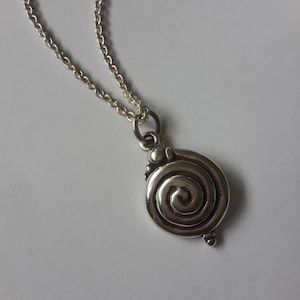 Sterling Silver Spiral Pendant
