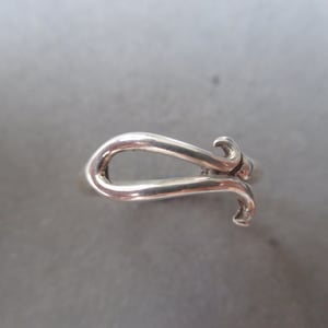 Sterling Silver Swirl Loop Ring