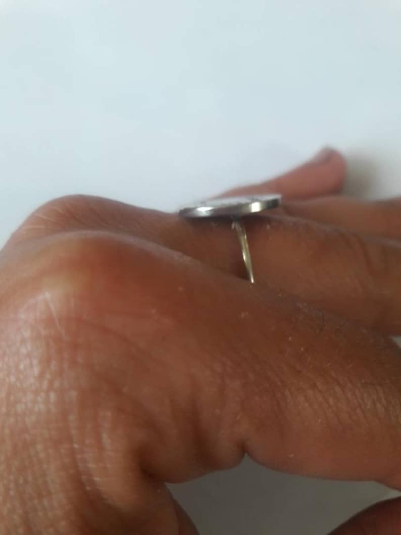 1988 Aruba Foreigh Coin Sterling Silver Stackable Ring