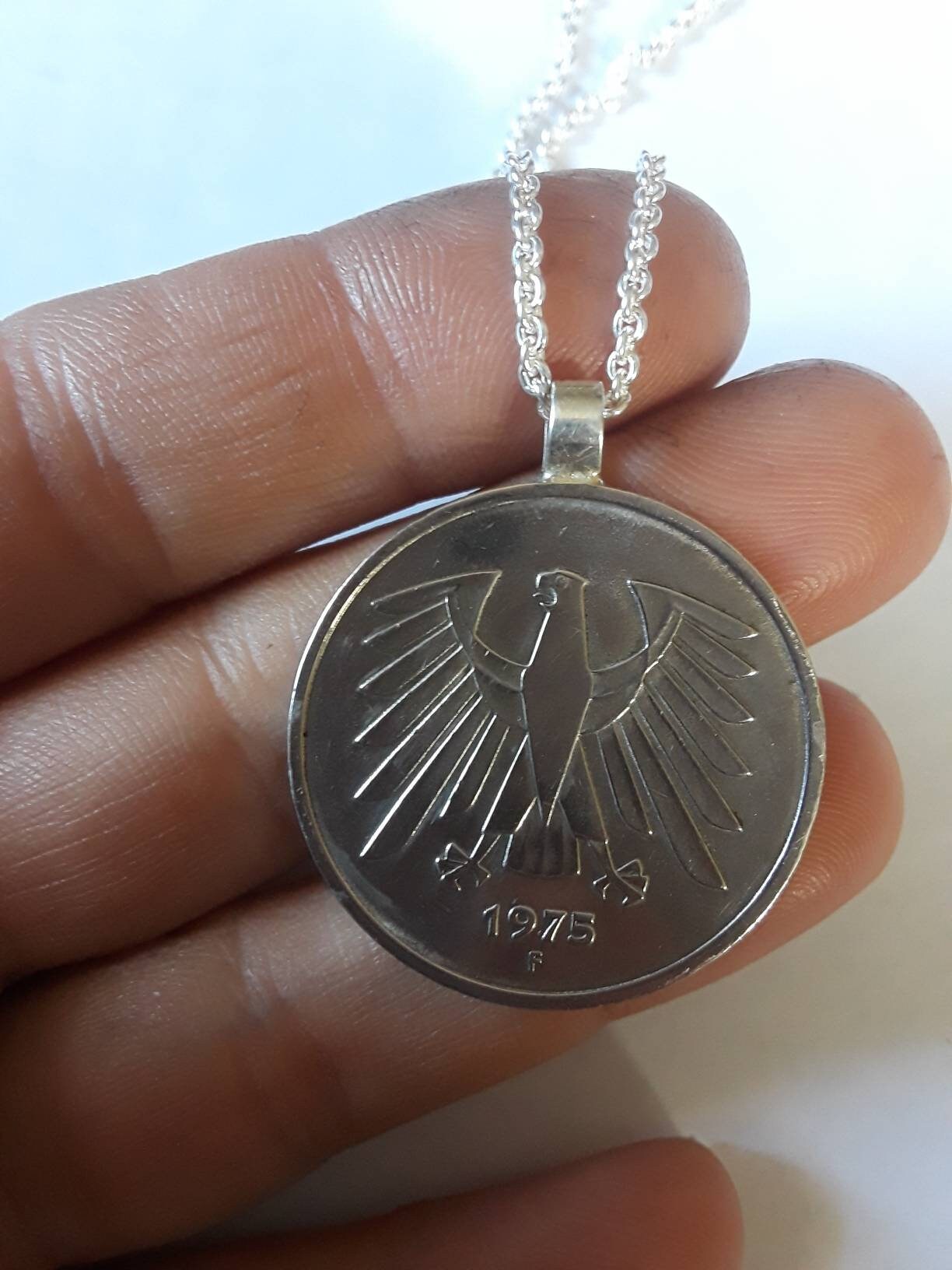 Grosse❁5連ネックレス❁GERMANY1975 Germany 5 Deutsche Mark Coin | Eagle | 1975 - 2001 | eBay