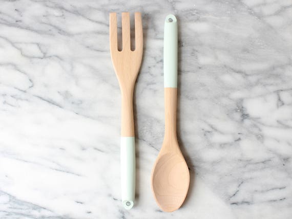 Home Useful Clip Wooden Bamboo Salad Kitchen Food Salad Cooking Utensil CB