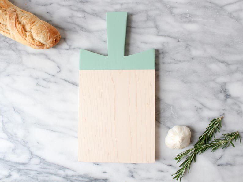 Eucalyptus Maple Paddle Cutting Board Host Gift Wood Etsy