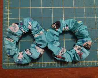 Scrunchie Made from Ice Skating Anime Fabric MADE TO ORDER