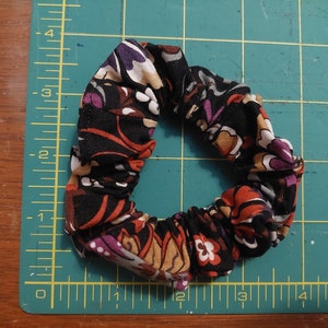 Scrunchie made from Floral Print Fabric MADE TO ORDER