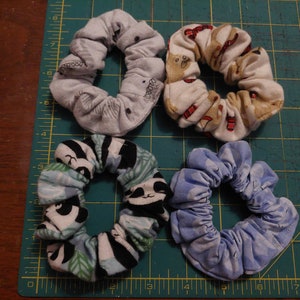 Scrunchies made from Animal Print Fabrics MADE TO ORDER