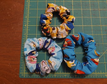 Scrunchies made from Video Game Fabric MADE TO ORDER