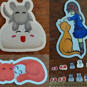 Adorable Chibi Chinese Zodiac vinyl stickers