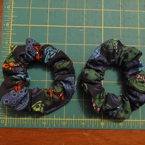 Scrunchie Made from Cartoon Turtle Fabric MADE TO ORDER