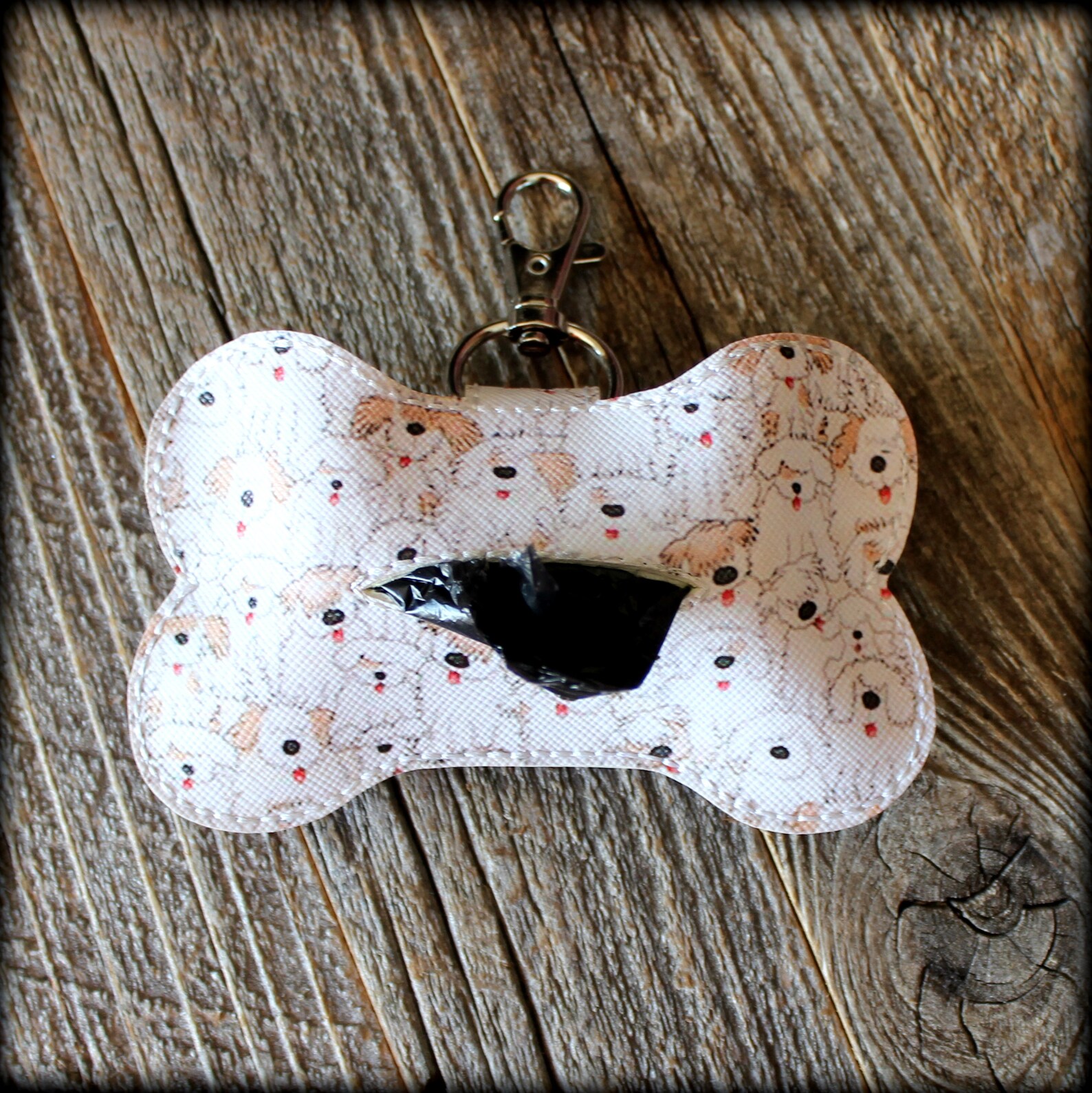Poop Bag Holder Keychain All The Dogs Poop Bag Holder Snap Etsy