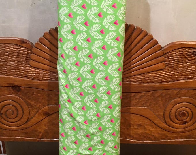 Michael Miller Lime Hearts Knit