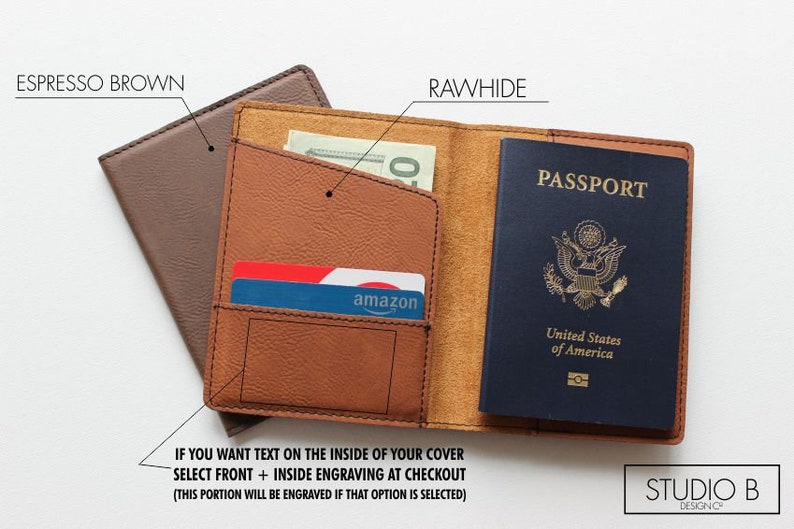 Personalized Passport Wallet Passport Holder Gift for Etsy