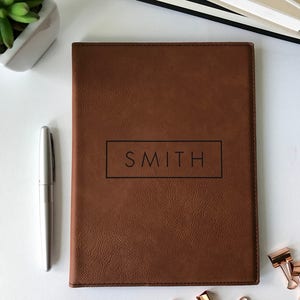 Personalized Portfolio Journal & iPad Case | Student Gifts | Padfolio | Embossed Corporate Gift With Business Logo