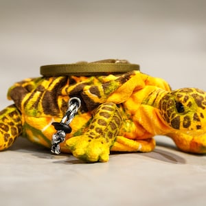 Crimp Chimps Box Turtle Stuffed Animal Chalk Bag