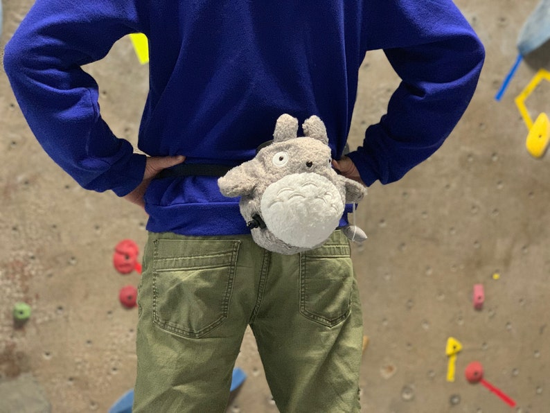 Crimp Chimps Totoro Stuffed Animal Chalk Bag Etsy