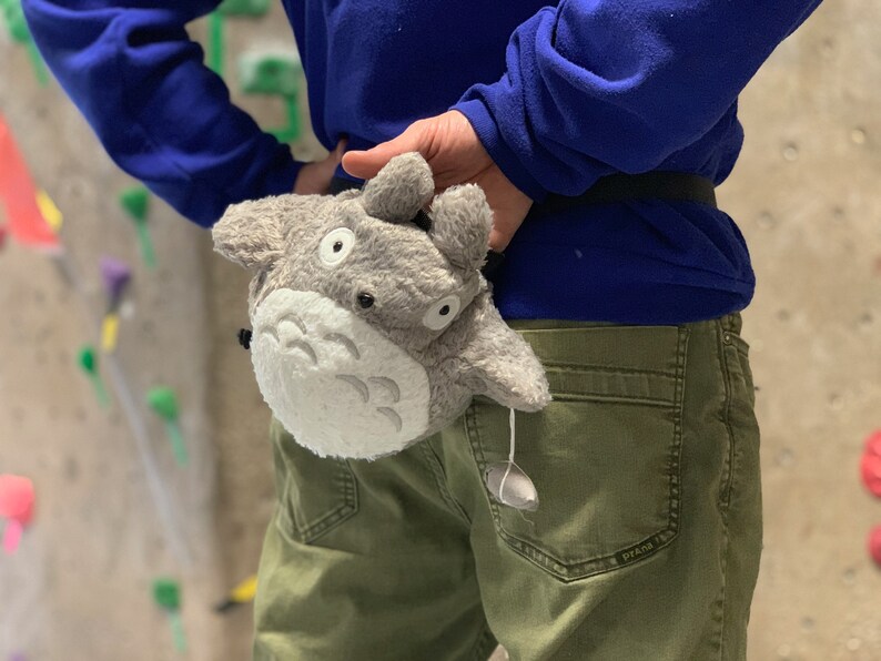 Crimp Chimps Totoro Stuffed Animal Chalk Bag Etsy