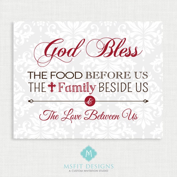 Home Wall Decor God Bless Our Home Family Art Print Poster Etsy