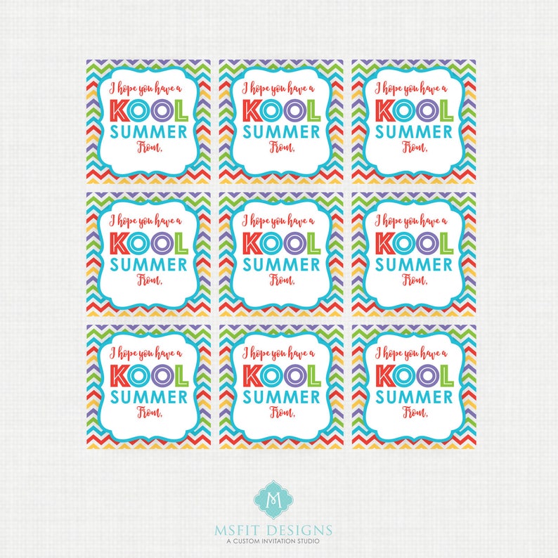 Fast Down load Contain a Kool Summer time Printable Occasion Tags, Higher education Bash Prefer Tags, Instructor Snacks, Desire Tags, Kool-Support Bash Favors photo relating to Have a Kool Summer Printable named Immediate Obtain Comprise a Kool Summer months Printable Get together Tags, College Get together Desire Tags, Instructor Snacks, Choose Tags, Kool-Assist Get together Favors
