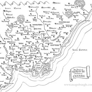 Carte fantastique de Toronto