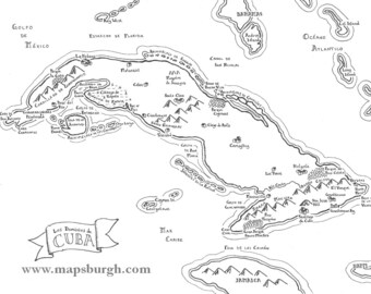 Mappa fantasy di Cuba