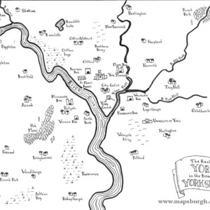 Fantasy maps of northern English cities: York, Lincoln