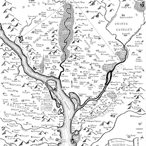 Fantasy map of Washington, DC image 1