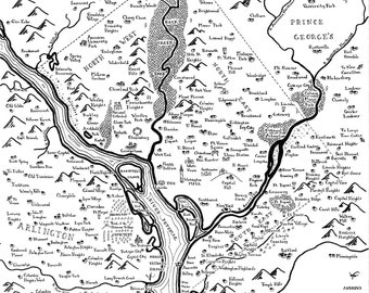 Carte fantastique de Washington, DC