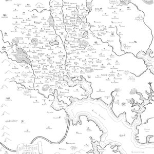 Fantasy map of Baltimore