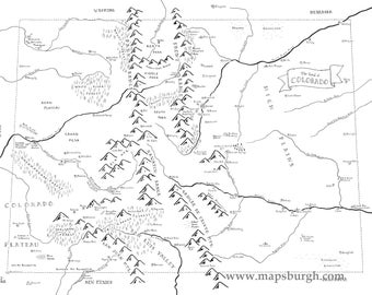Mappa fantasy del Colorado