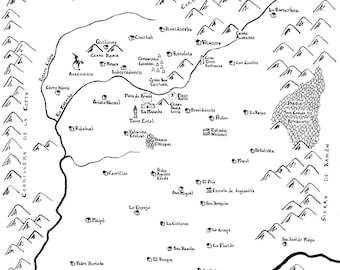 Mappa fantasy di Santiago, Cile