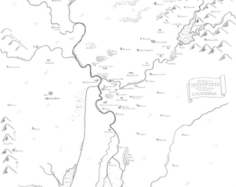 Mappa fantasy di Sacramento