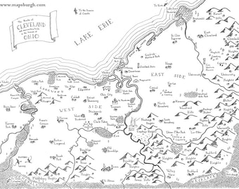 Carte fantastique de Cleveland