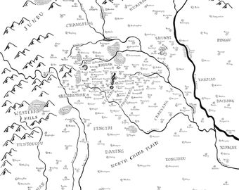 Mappa fantasy di Pechino