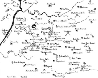 Mappa fantasy di Atlanta